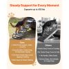 Dog Stairs for Car, 4 Steps Extra Wide Foldable Dog Ramp for Large Dogs with Non-Slip Surface, Portable Lightweight Pet Stairs Ladder for Car, SUV
