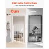 Extra Tall Pet Gate for Cats, 29-41 in Adjustable Width, 56 in High Dog Gate, with Pressure Mount Kit and Wall Mount Kit, 1.3 in Narrow Bar Spacing