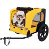 Pet Bike Trailer Dog Cart for Bicycle, Suitable for Small and Medium Pets, Easy Folding Cart Frame, Quick Release Wheel, Non-Slip Floor