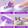 Pet Steam Brush for Shedding, 4-in-1 Cat Brush with 360° Rotating Arm for Short and Long Hair Cats and Dogs Grooming Supplies