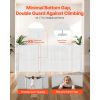 Retractable Baby Gate, 34 inch Tall, Extends up to 71 inch Wide, Retractable Gate for Kids or Pets, Mesh Material, Easy to Install for Indoor Stairs