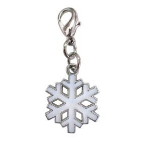 Enamel Charm (Color: White Snowflake)