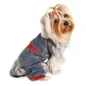 Adorable Stripy Denim Overall (size: XS)