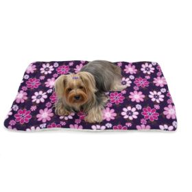 Fleece/Plush Blanket (Color: Midnight Garden)