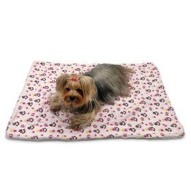 Girly Monkey Flannel/Plush Blanket (size: S)