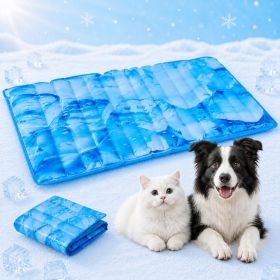Dog Cooling Mat 2.0, Double-Sided Non-Slip Pet Cooling Pad, Washable and Durable, Indoor & Outdoor Summer Cooling Mat for All Pets (size: X-Large)