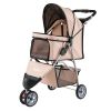 3 Wheel Pet Stroller for Small Dogs Cats up to 33 LBS