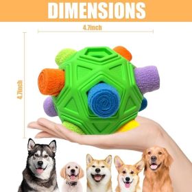 Dog Snuffle Ball-Interactive Puzzle Dog Toys Encourage Natural Foraging Skills Slow Feeder for Training and Stress Relief (Color: green)